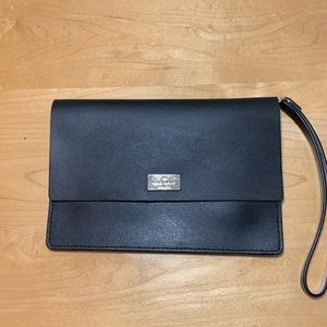 Kate Spade leather wristlet with pink interior